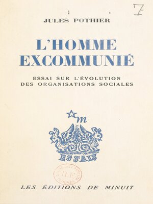 cover image of L'homme excommunié